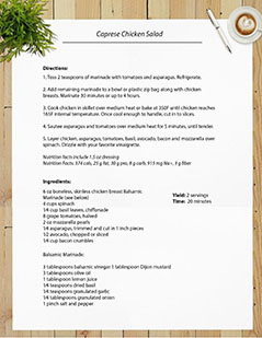 Caprese Chicken Salad