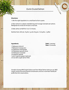 Cumin Crusted Salmon